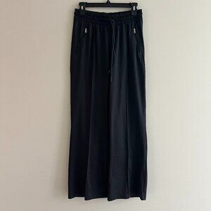 OFFLINE Aerie Black Wide Leg Athleisure Pants Elastic Waist Lounge Yoga S